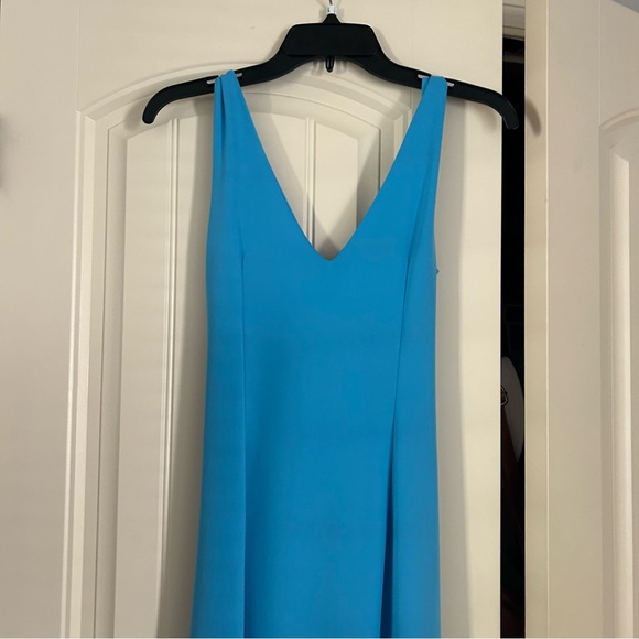 Express Blue Draped Dress - Picture 6 of 7